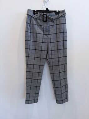 Babaton Atelier Walker Check Plaid Pants size 6 Tailored Business Casual Career